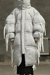 CHENPENG Gray Pleated Bubblegum Down Jacket CP20AWJ013